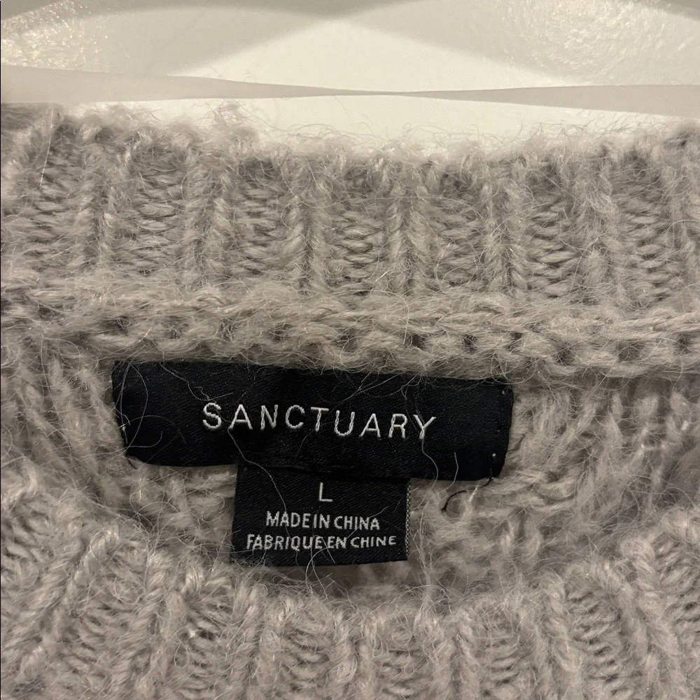 Sanctuary Womens Long Sleeve Crewneck Sweater Large - Picture 2 of 6